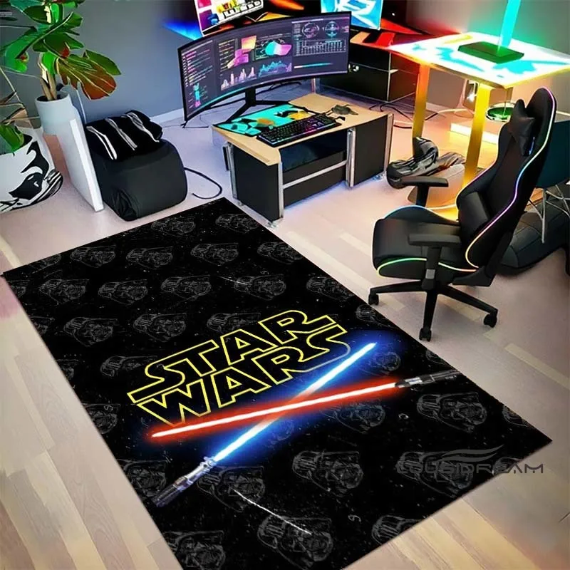 Dieser klassische Science-Fiction-Film-Teppich „Star Wars“ für alle Jahreszeiten eignet sich für Wohnzimmer, Schlafzimmer, Büros und Kinderzimmer.