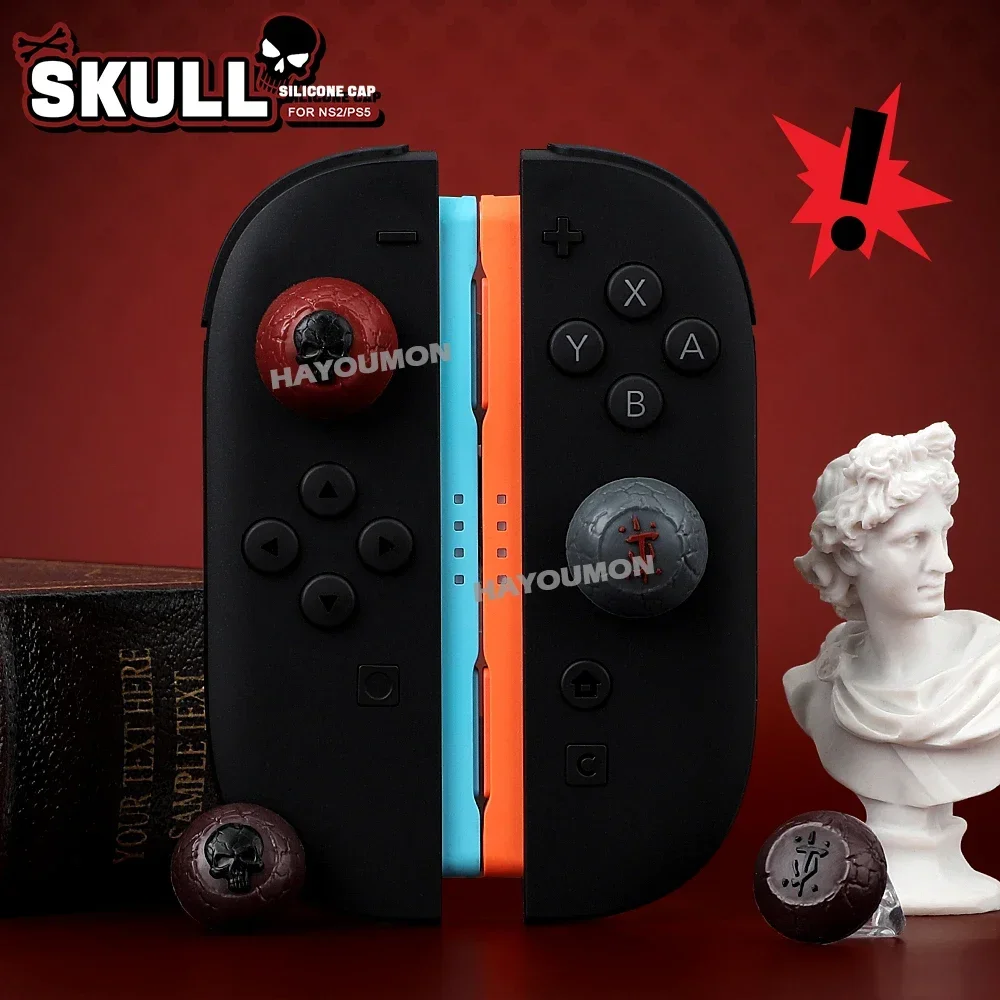 4 Stück Analoge Joystick-Daumenstick-Kappen für Switch 2 Joycons Silikon-Gummi-Joystick-Kappen-Schutz für PS5 PS4 XBOX