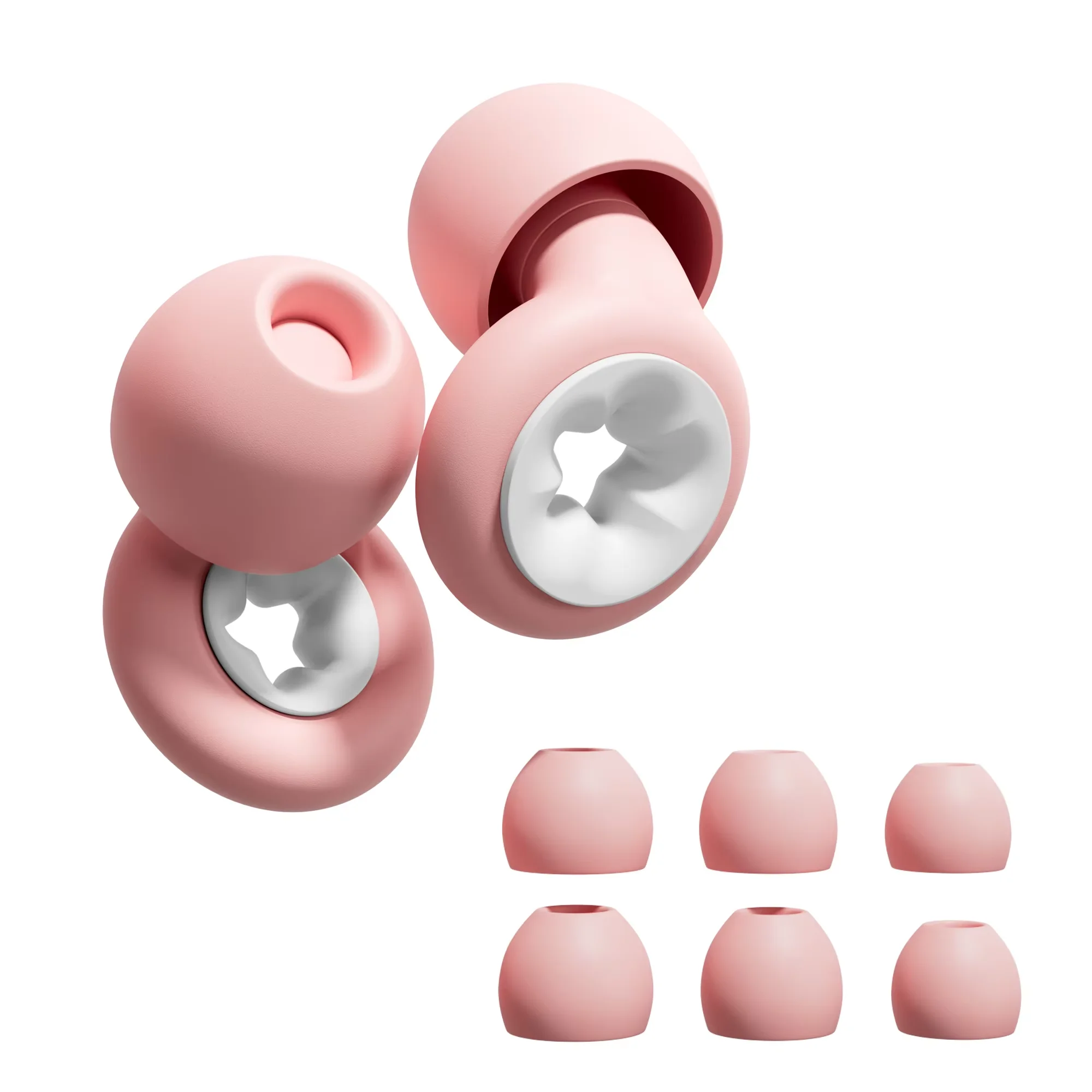 HUAK 1 Set leise Ohrstöpsel, wiederverwendbar für Konzerte & Festivals, Live-Events, Musiker, DJs + Schalldämpfer für zusätzliche Abdeckung Image