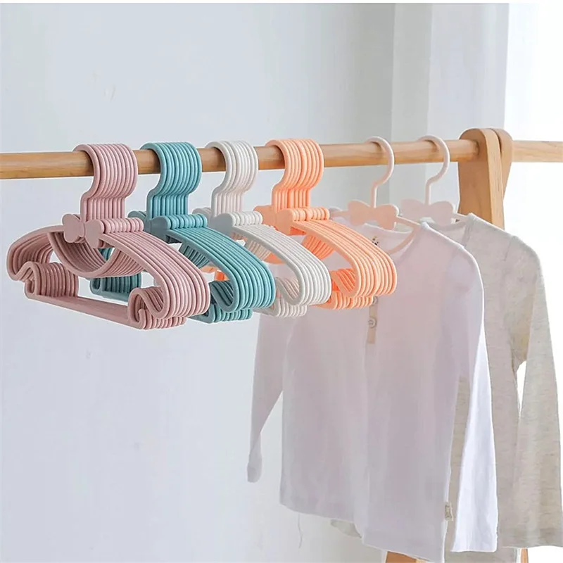 Anti-Rutsch-Kleiderbügel für Babys, Fliege-Kleiderbügel, Kleiderschrank, Aufbewahrungsregal für Kinderkleidung, für trockene und nasse Kleidung geeignet
