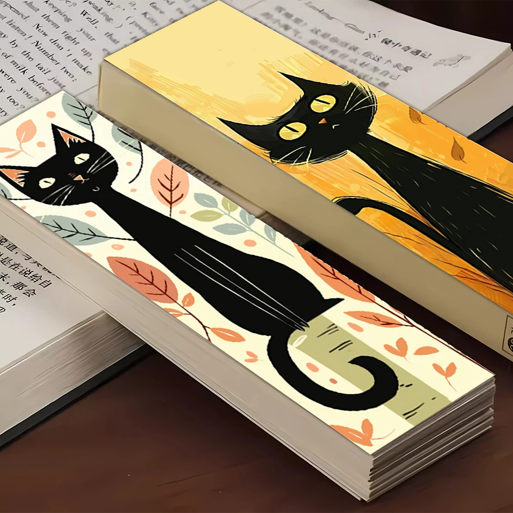 32 Stück. Cartoon-Katzen-Lesezeichen, zum Lesehilfe, geeignet für Weihnachten, Halloween, Lehrer, Leser und Geburtstagsgeschenke Image