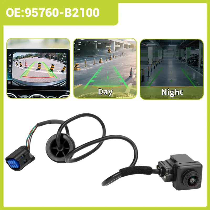 95760-B2100 Rückfahrkamera mit Rückfahrkamera, kompatibel mit KIA Soul 2014–2016, HD-Nachtsicht für 95760B2100 5760B2000 Image