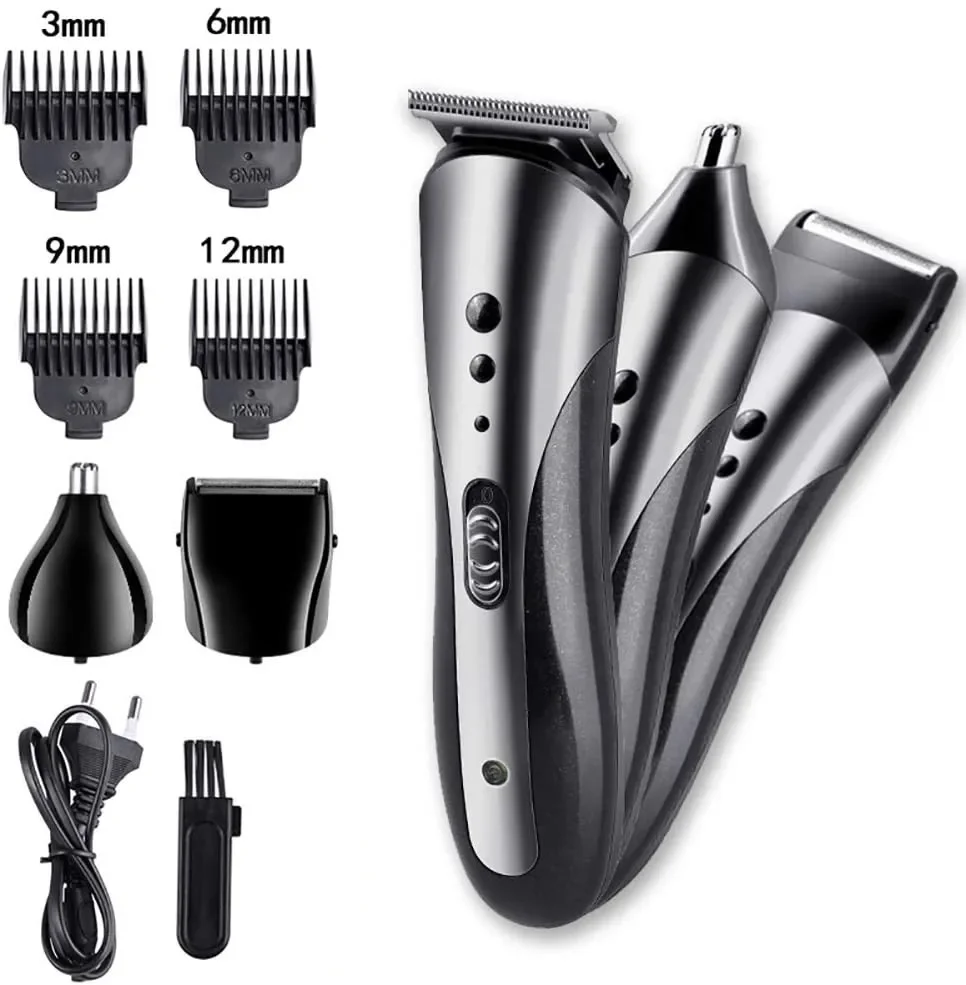 KEMEI KM-1407 Wiederaufladbare Elektrische Nase Haar Clipper Multifunktionale Männer Haar Trimmer Professionelle Elektrische Rasierer Bart Rasierer Image