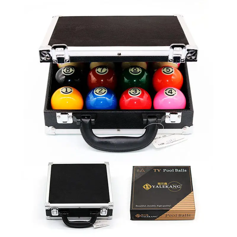 Set di Palle da Biliardo di Alta Qualità Misura 2-1/4\" Resina Premium 572mm Set da 16 Pezzi/Scatola con Contenitore