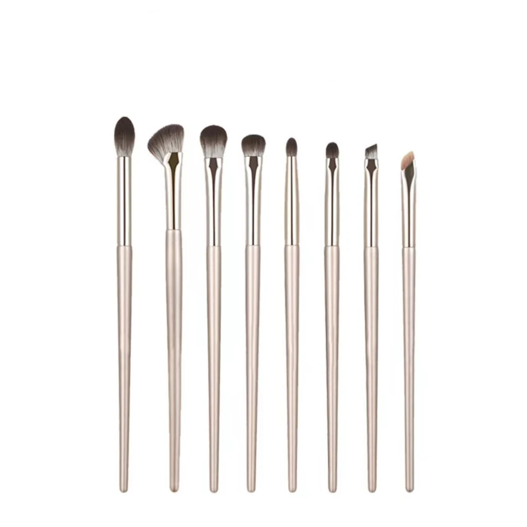 8 pezzi set di pennelli per il trucco ombretto per capelli morbidi per ombretto set di pennelli per occhi set di pennelli per occhi