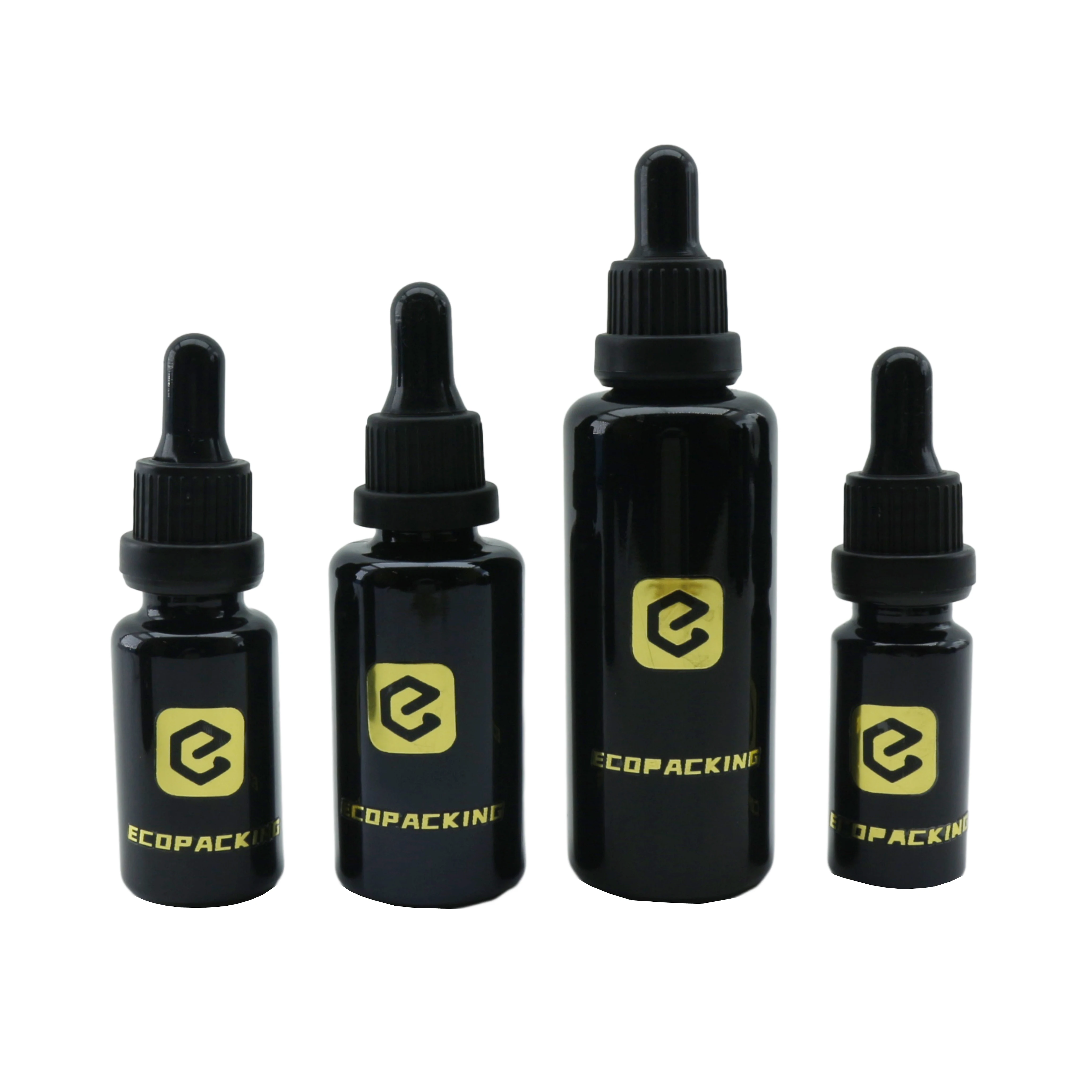 5ml 10ml 15ml 20ml 30ml 50ml 100ml bottiglia di vetro nero contagocce olio essenziale di vetro viola bottiglia di pipetta