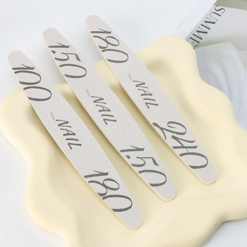 Lima per unghie professionale con doppio lato 100/180 carta vetrata lima per unghie in plastica