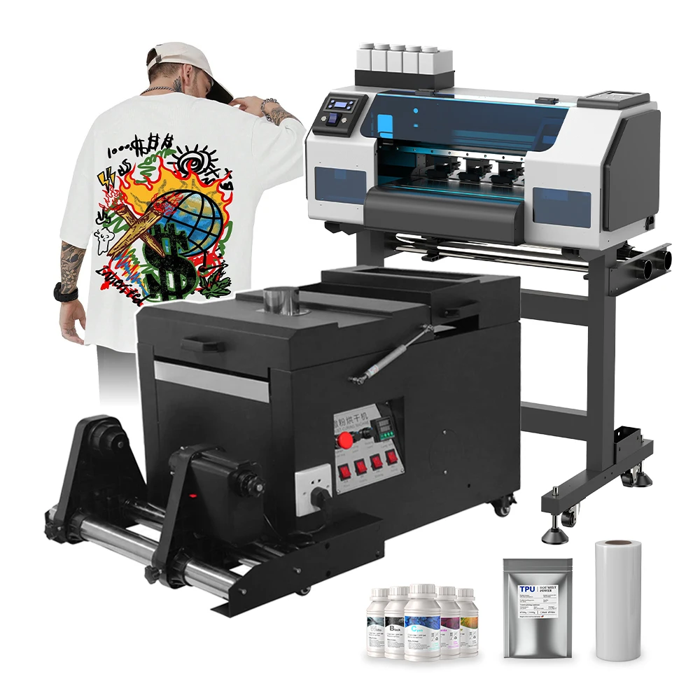 Stampante DTF A3 XP600 I1600 I3200 Stampante a Getto d'Inchiostro per Trasferimento a Caldo 13 Pollici 33CM Film PET Stampante DTF per Abbigliamento