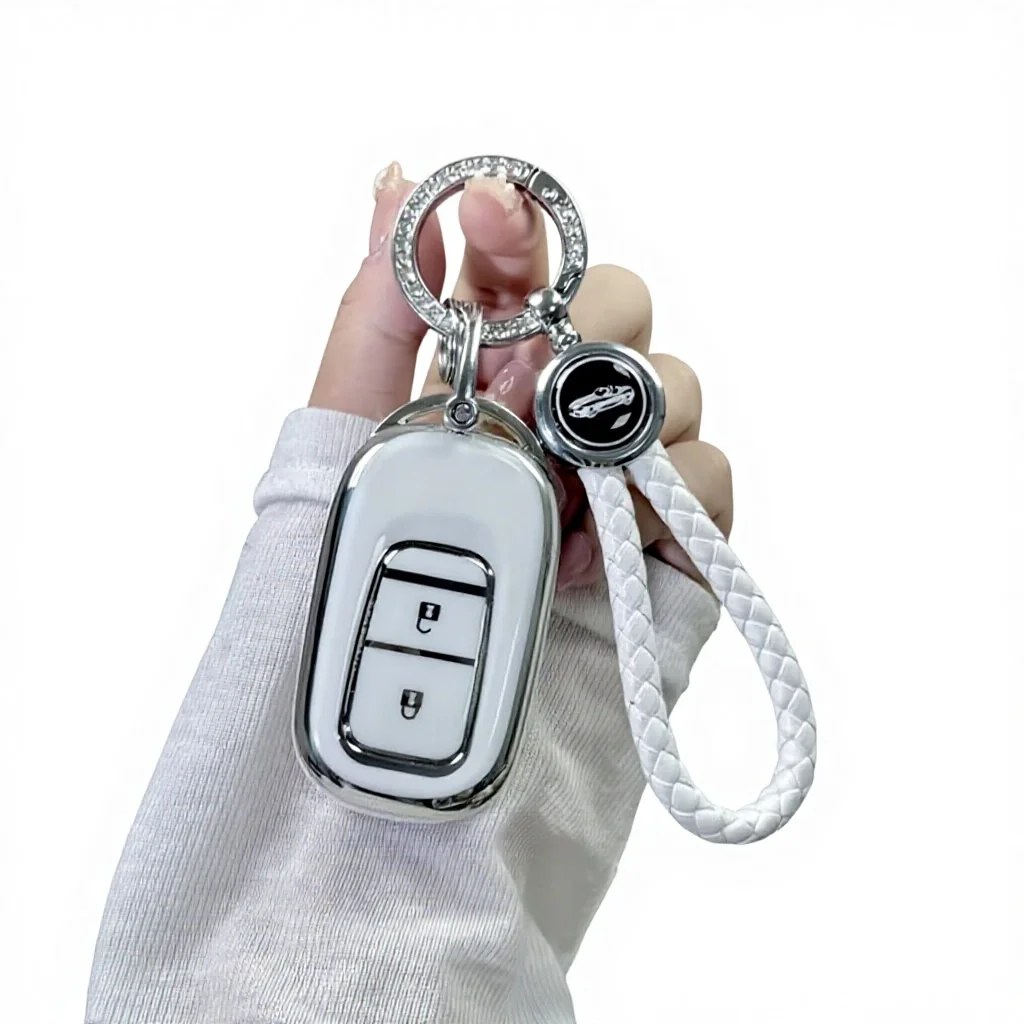 Custodia Protettiva per Chiave Auto Cover per Telecomando a 3 Pulsanti Accessori Protettivi Adatti per Portachiavi Auto