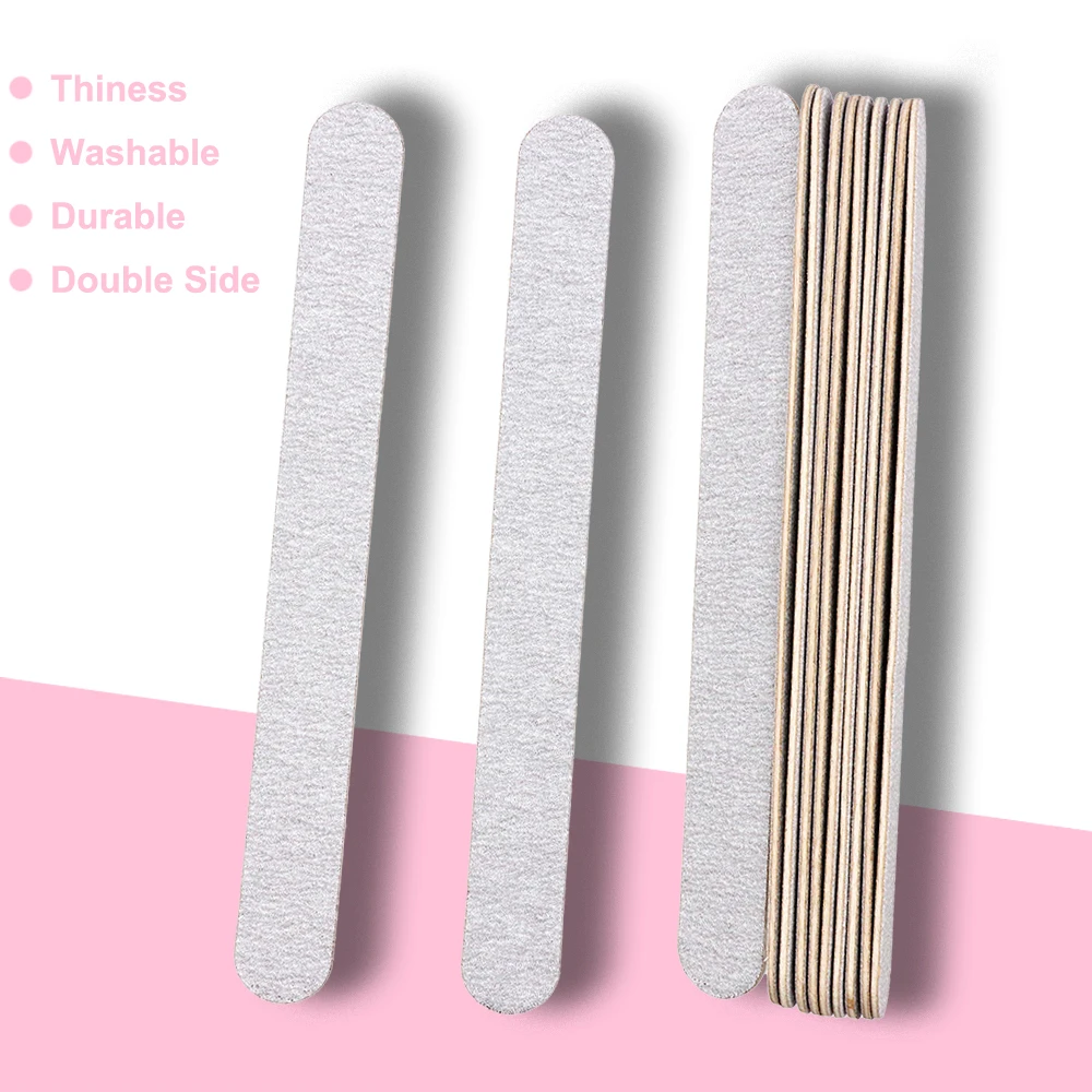 Lime Manicure Double-face lima per unghie Zebra 180/240 bronzo lucidante Lime bronzo resistente smeriglio in legno grigio con basso MOQ