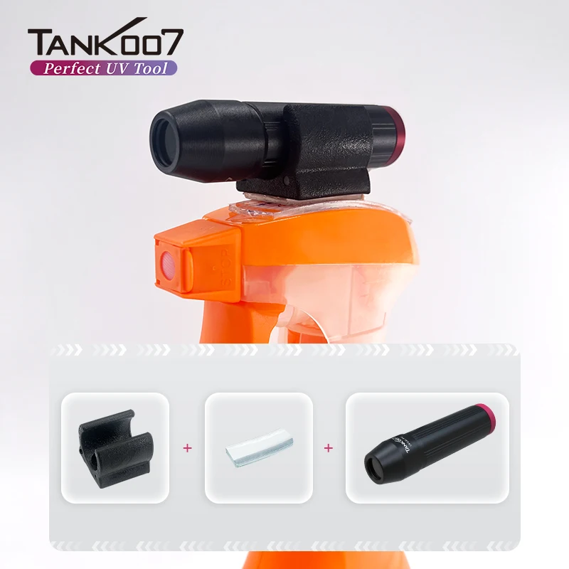 TANK007 UV330 PRO torcia UV impermeabile 365nm torcia portachiavi di ispezione macchia Linterna per la casa pulita LED EDC UV torcia elettrica
