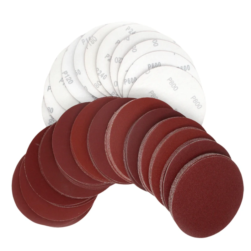 Dischi abrasivi Premium PSA disco abrasivo adesivo in ossido di alluminio da 6 pollici 100 pz 40 60 80 100 120 180 240 320 400 800 grana