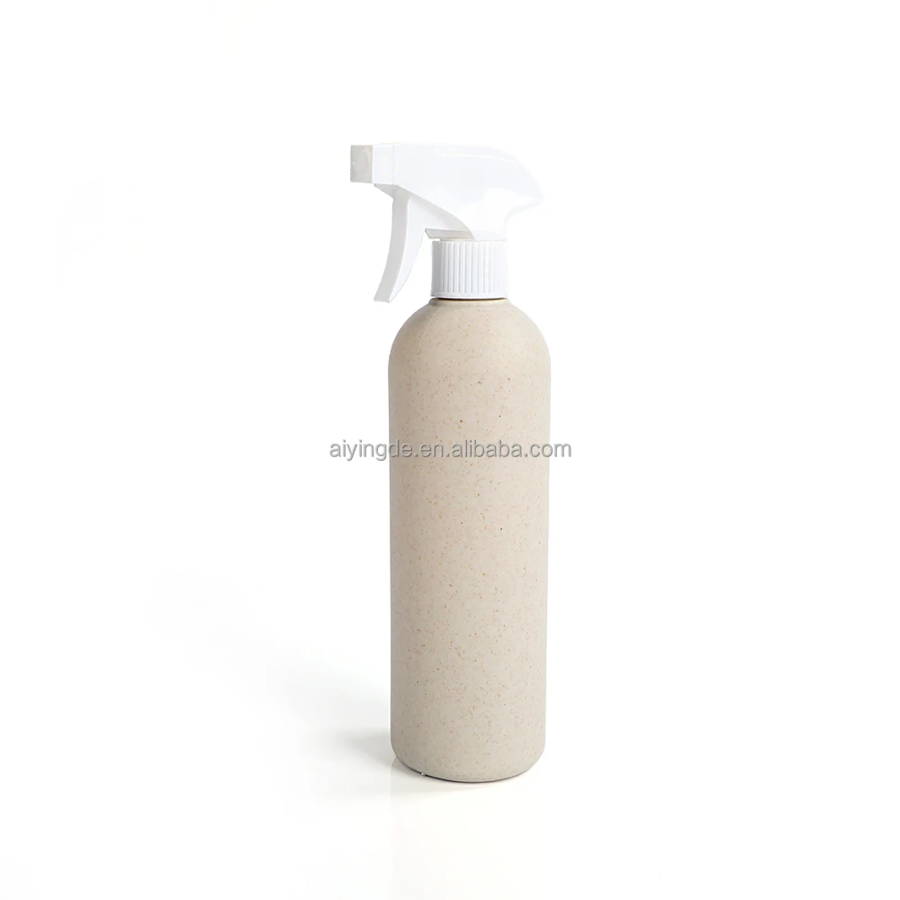 Eco Friendly biodegradabile contenitore di plastica per Shampoo Spray bottiglia cosmetica di paglia di frumento compostabile