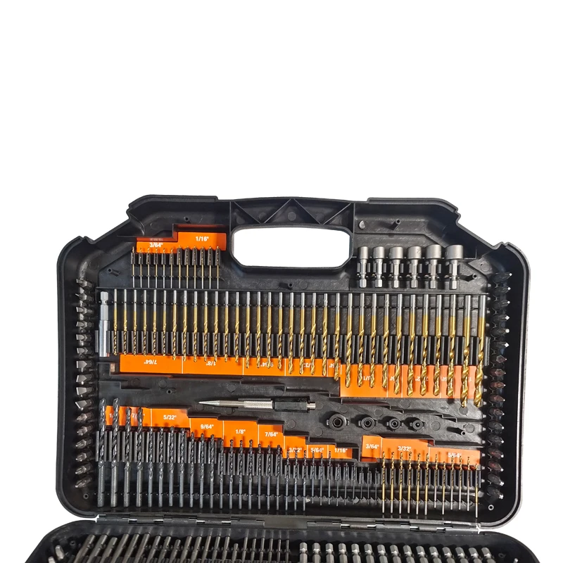 Set di punte da trapano multifunzione da 246 pezzi per Kit di utensili elettrici in metallo e cemento per legno scatola di utensili manuali per trapano elettrico