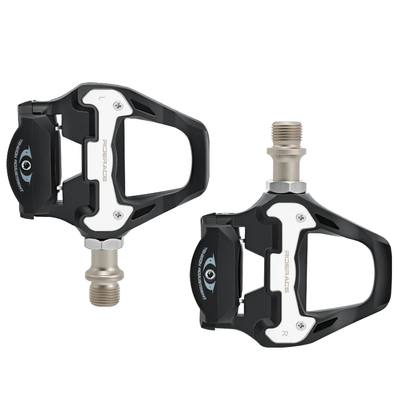 Sistema di SPD-SL per biciclette RIDERACE con piastra di bloccaggio per bici da strada con cuscinetto a pedale per tacchetta SPD accessori autobloccanti per ciclismo