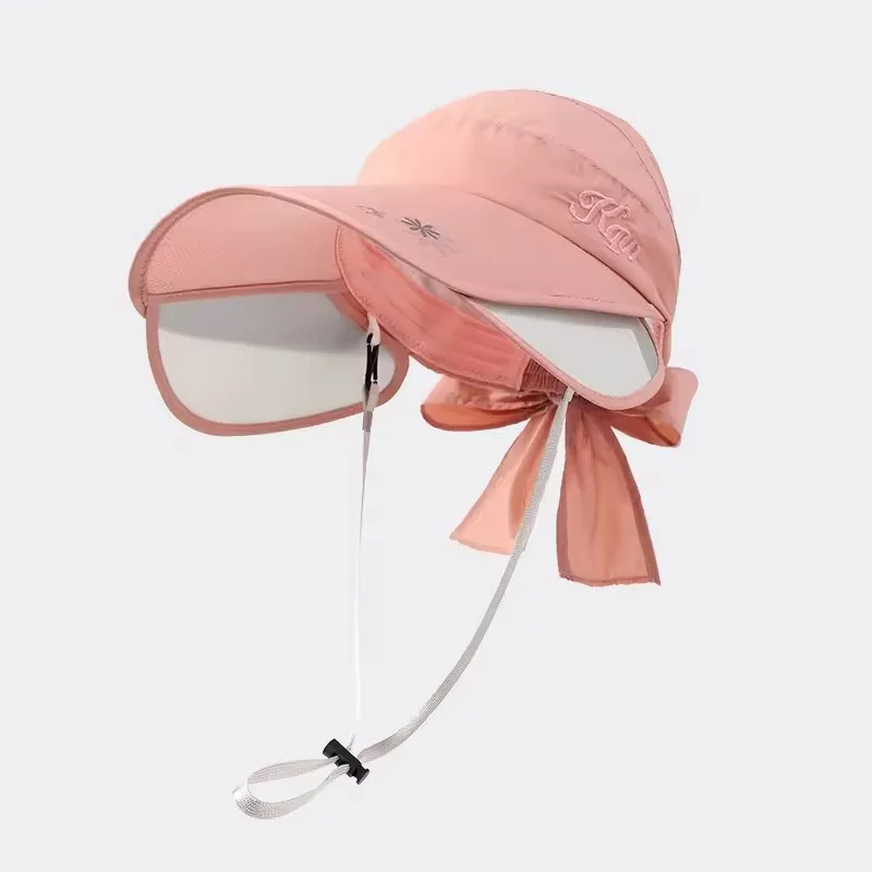Extension-type estate Custom donne anti-uv protezione solare all'aperto visiera da spiaggia vuota Top cappelli da sole