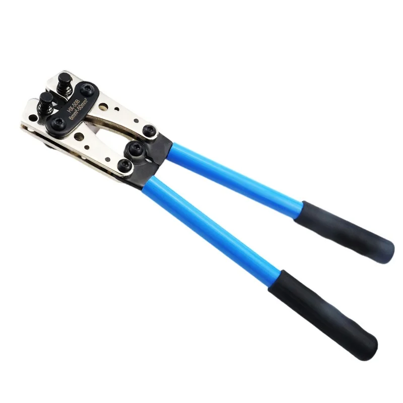 Pinza Manuale Hx-50b per Connettori Terminali Elettrici Pressa a Freddo per Terminali in Rame Speciale per Taglio e Spellatura di Cavi Non Schermati