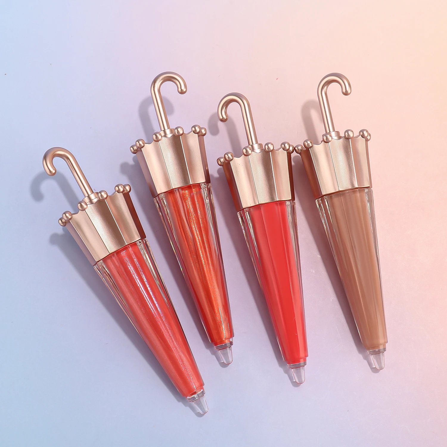 Regenschirm Lip gloss Private Label Wasserdichter Lip gloss Veganer Lip gloss Langlebige leere Lipgloss-Tuben