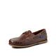 Quayside Unisex Clipper Boat Shoes, Brown Chestnut 001, 9 UK