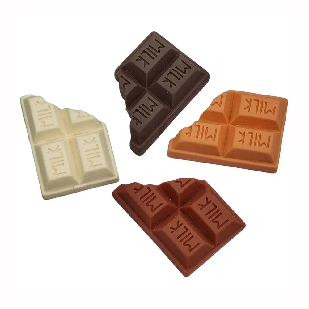 100 pezzo Mini biscotti al cioccolato a fondo piatto in resina Cabochon Kawaii biscotti cibo fai da te abbellimenti adatti parti Deco accessori per capelli