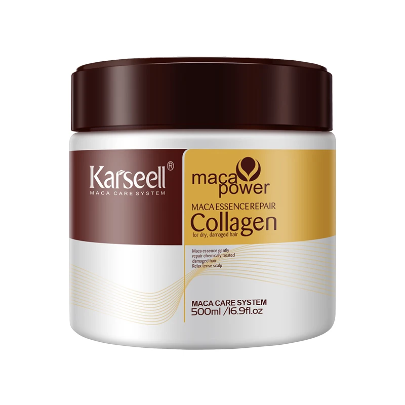 Maschera per capelli Karseell uso maschera per capelli per capelli maschera per capelli OEM riparazione olio Argan collagene maschera per capelli