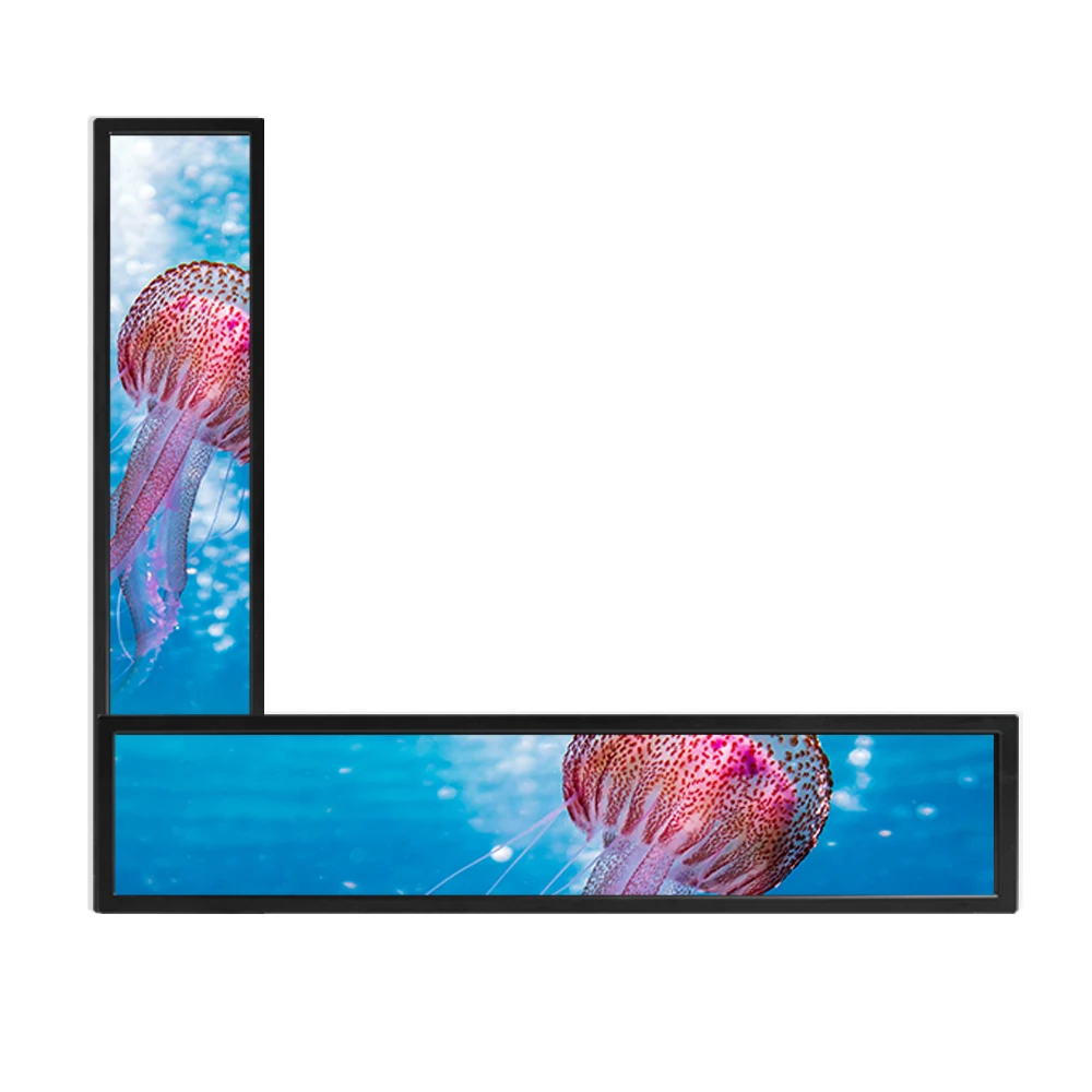 Display lcd da 47.6 pollici con schermo a barra lcd display a schermo pubblicitario per segnaletica digitale