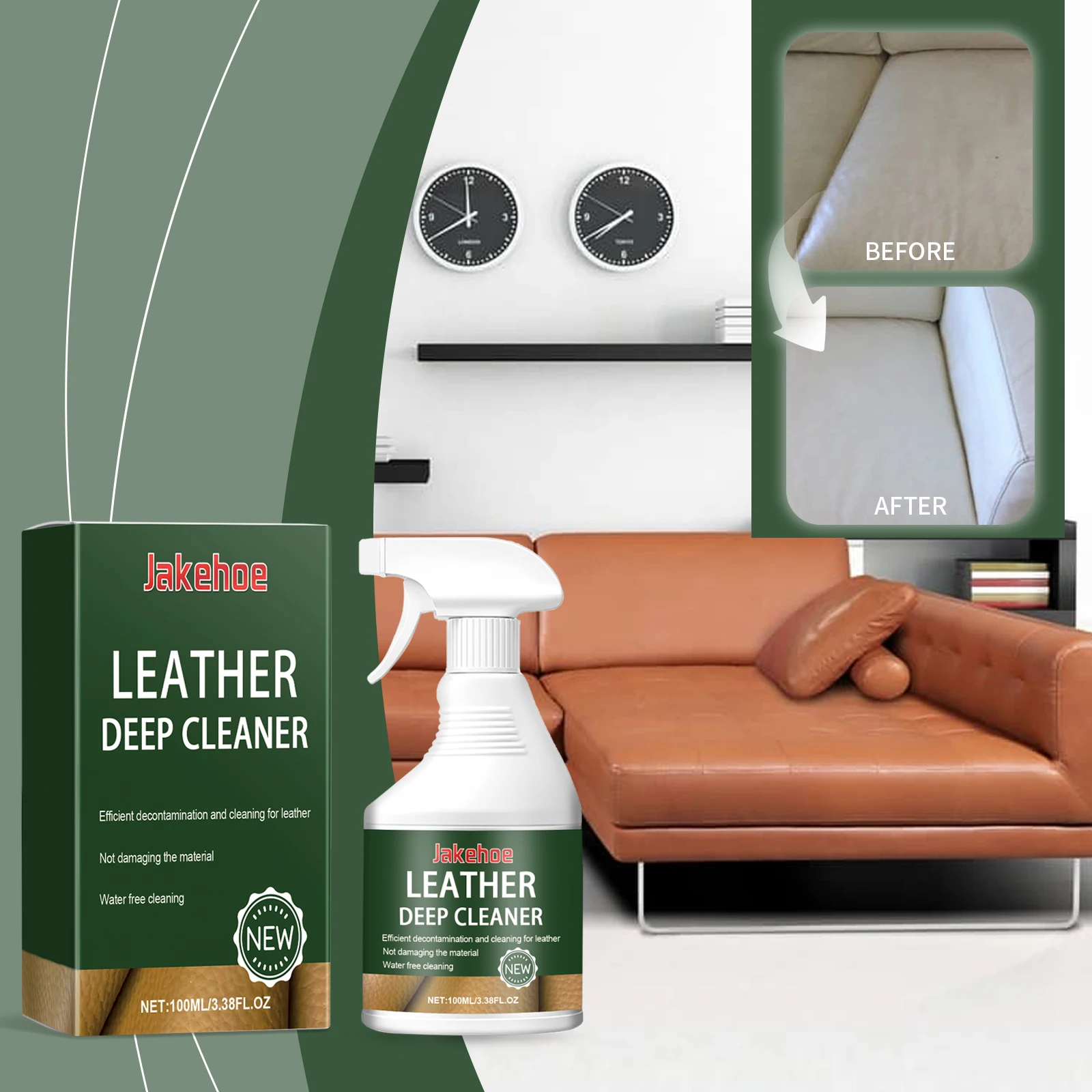 1/3 stücke Kunststoff Leder Restaurator Innen Detailer Schnell Mantel Für Auto Innen Renovieren Leder Renovator Conditioner Reinigung Image