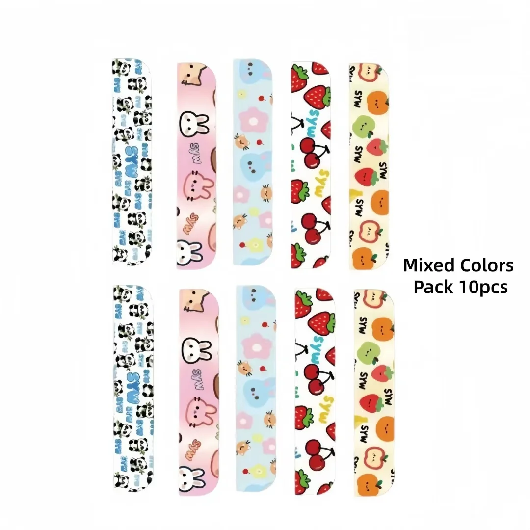 10er-Pack verstellbare Nasenpflaster (verschiedene Muster), die zuschneidbar sind, um eine verfeinerte Nasenform zu erzielen. Image