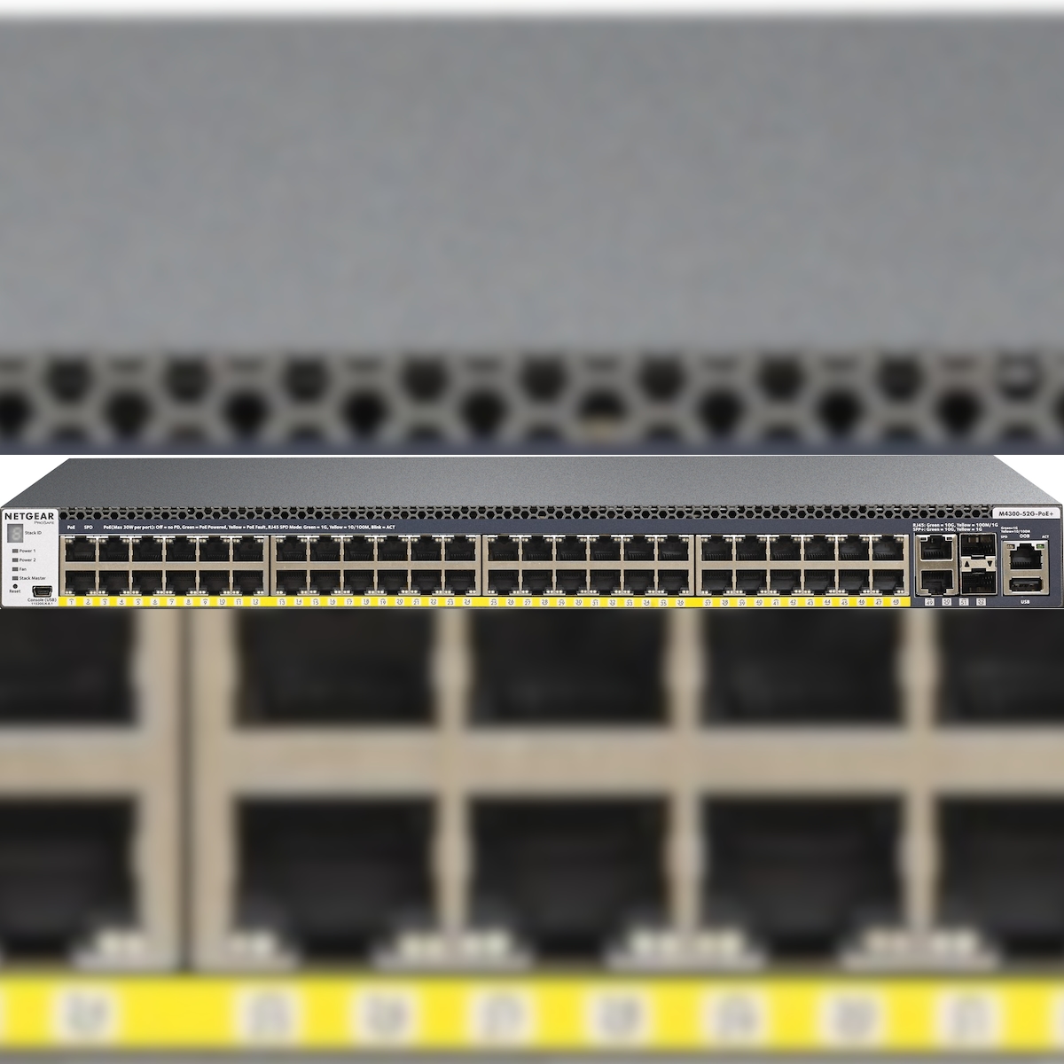 Netgear GSM4352PA-100NES 52-Port Gigabit PoE+ Managed Switch (550W PSU) Image