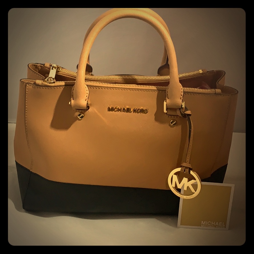 Michael Kors Bags | Authentic Michael Kors Handbag | Color: Black/Cream | Size: Os