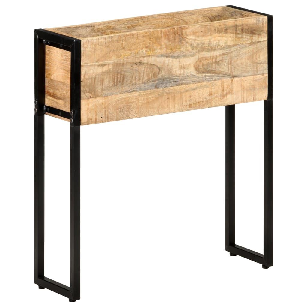 vidaXL Pflanzkübel 60x20x68 cm Raues Mangoholz Image