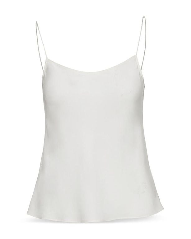 Silk Camisole - White - Argent Tops