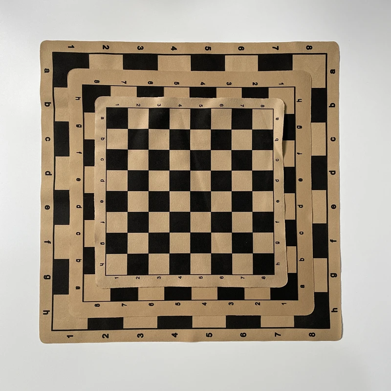 Internationales Schachbrett, 28/34/43 cm/16,93 Zoll, faltbares Material, internationales faltbares Schachspiel, Unterhaltungsschach Image