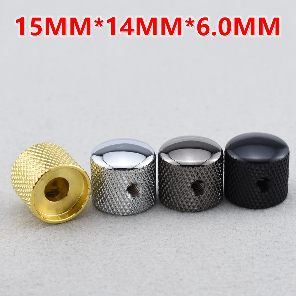 1 Stück G.F Mini Dome Metallknopf für E-Gitarre Bass 15 mm * 14 mm * 6,0 mm Image