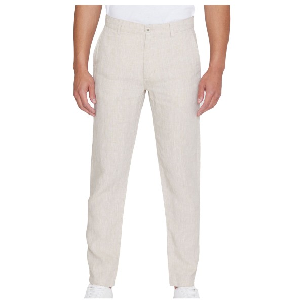 KnowledgeCotton Apparel - Chuck Regular Linen Pants - Freizeithose Gr 33 - Length: 32'' grau
