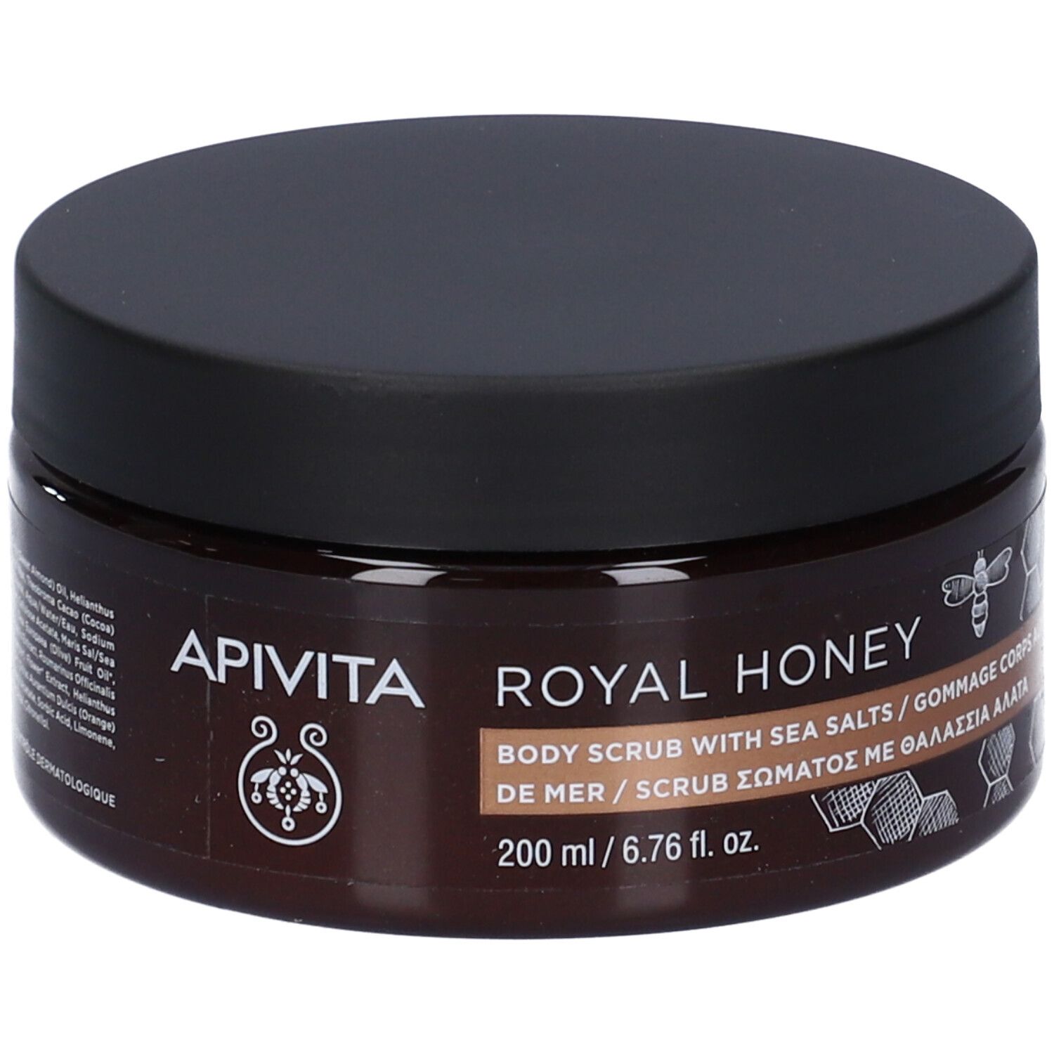 Apivita Royal Honey Scrub Corpo con Sali Marini 200 ml Crema