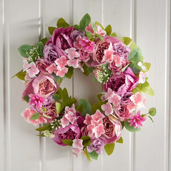 Kunstblumenkranz "Pfingstrosen" Eldo Image