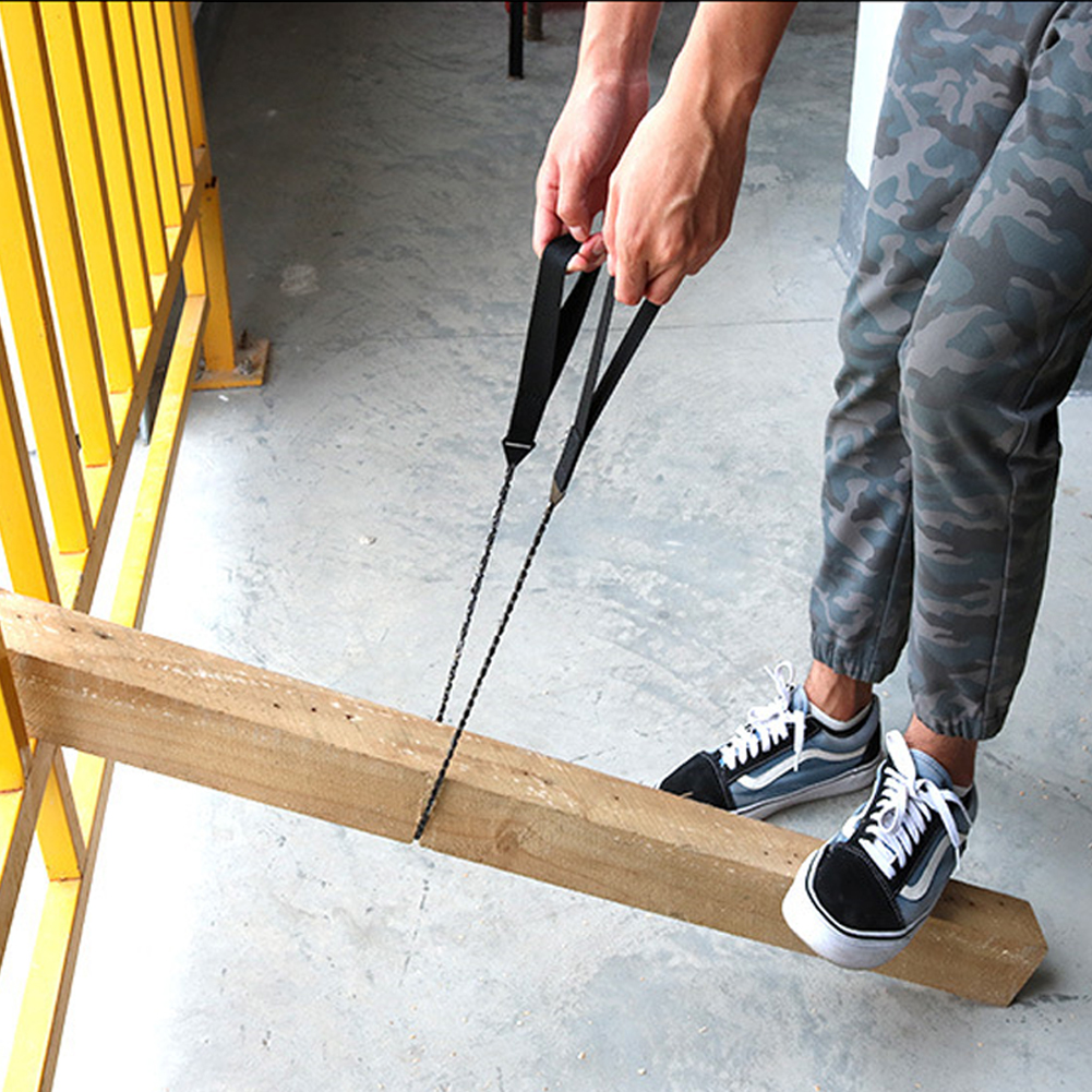 Portable Steel Rope Chain Saw For Camping & Outdoor Adventures orange