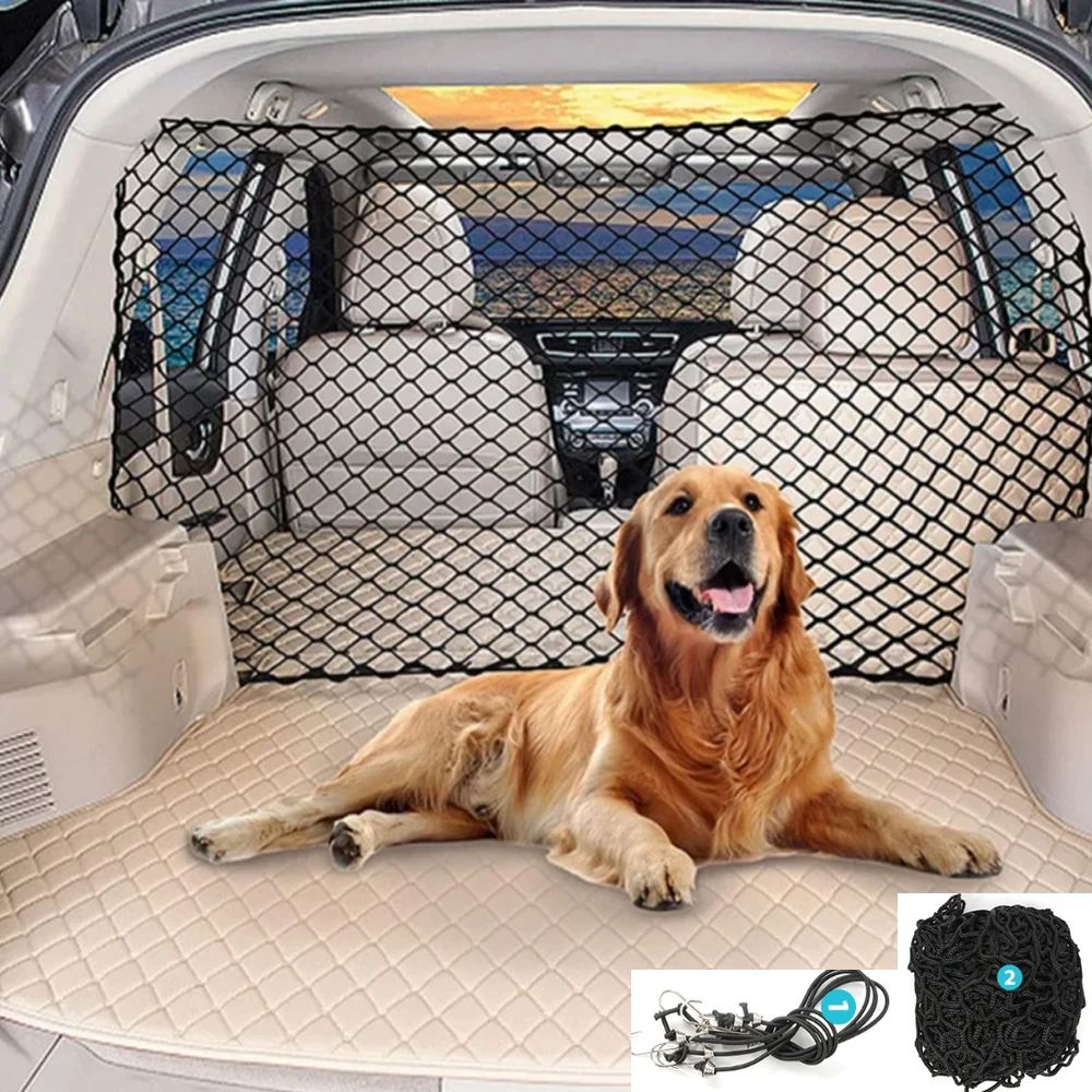 Universal Pet Car Barrier Net For Dogs Foldable Elastic Safety Fence Universal Pet Car Barrier Net For Dogs Foldable Elastic Safety Fence