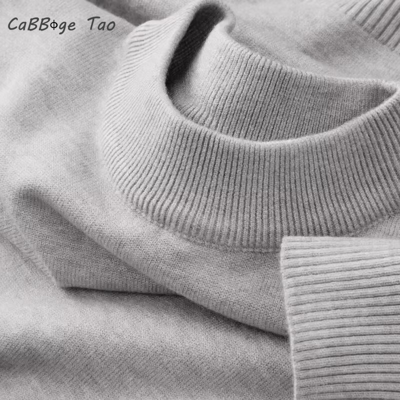 Mens Mock Neck Sweater Lightweight Knit Pullover For Casual Fall Comfort brown xxxl