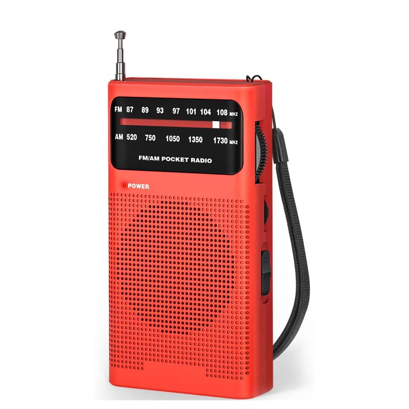 Portable Emergency AM FM Radio With Battery Power For Camping Travel Survival black