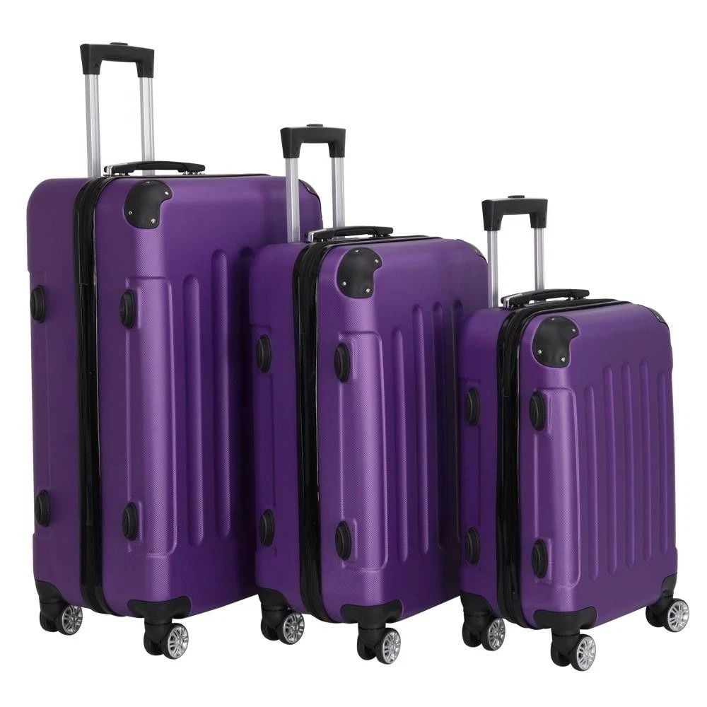 Travel Spinner Luggage Set With TSA Lock Durable ABS Trolley Carry On Suitcase Travel Spinner Luggage Set With TSA Lock Durable ABS Trolley Carry On Suitcase