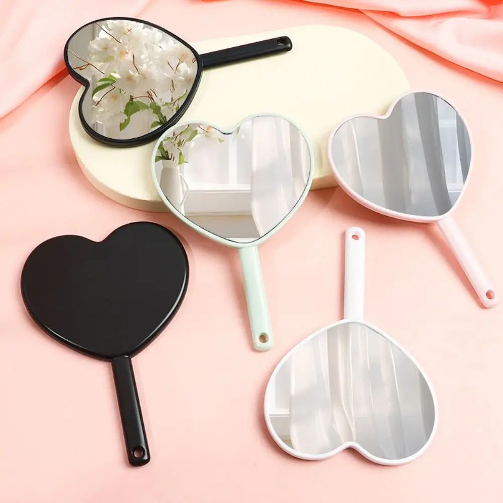 Cute Handheld Makeup Mirror Portable Love Style Pocket Beauty Mirror c