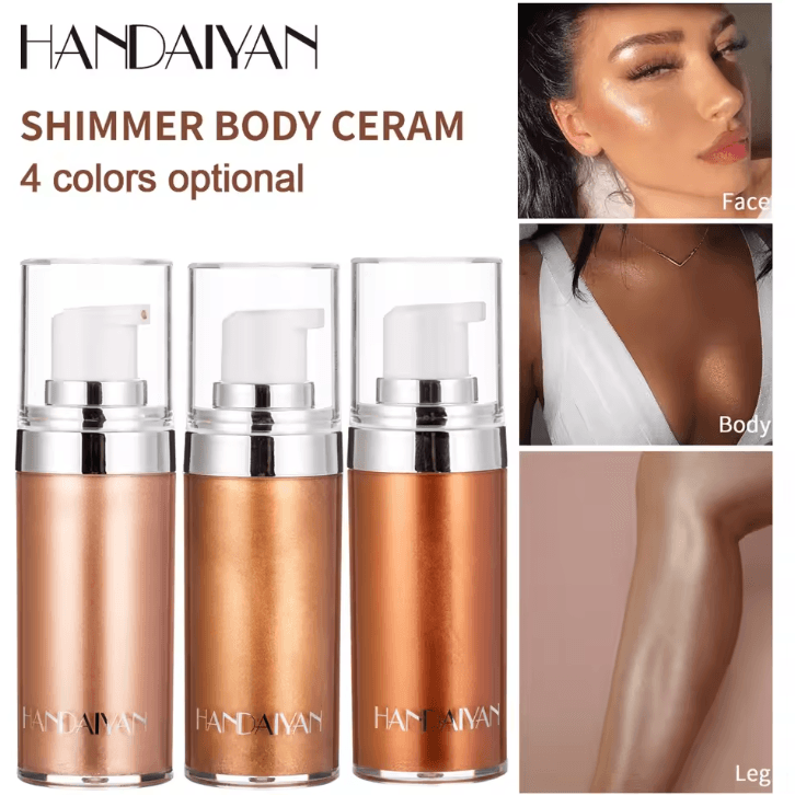 HANDAIYAN Liquid Body Highlighter Lotion Shimmer Full Body Glow For Beach & Summer Skin 11089 01