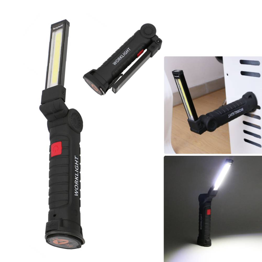 USB Rechargeable Tactical Flashlight & LED Work Lamp Waterproof, Magnetic, And Hanging Design USB Rechargeable Tactical Flashlight & LED Work Lamp Waterproof, Magnetic, And Hanging Design