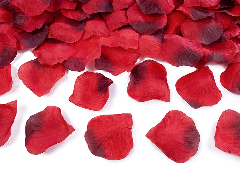 PartyDeco 10000x Rosenblätter im Beutel, rot