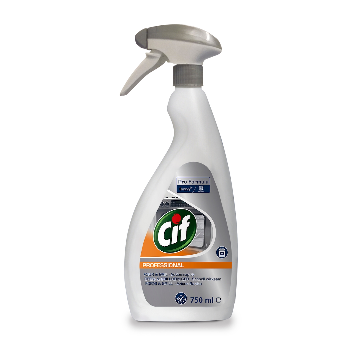Pro Formula Cif Professional Ofen- und Grillreiniger, kennzeichnungsfrei, Schaumsprayer 750ml Image