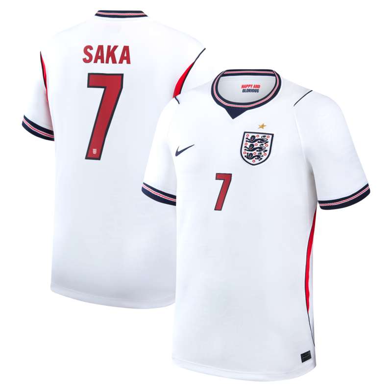"England Nike Stadium Heimtrikot 2026 mit Aufdruck Saka 7" Image