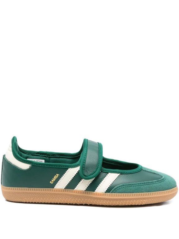 Samba Jane Three-Stripe Sneakers - Green - Adidas Sneakers
