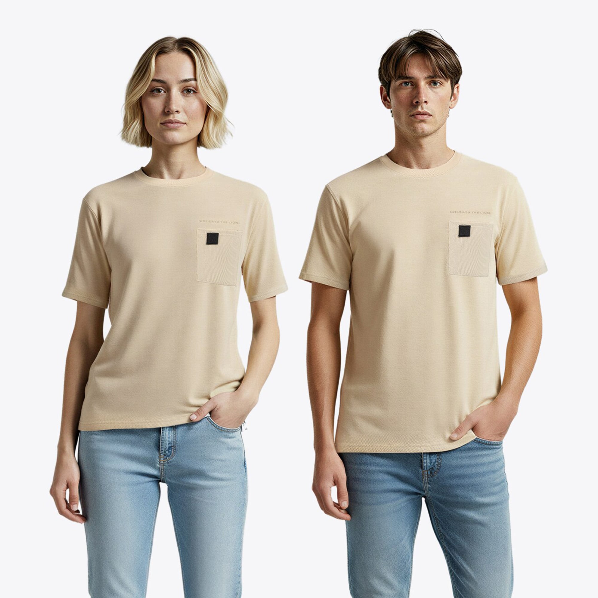 Unleash the Lion T-Shirt - Crème - Homme Taille: XL